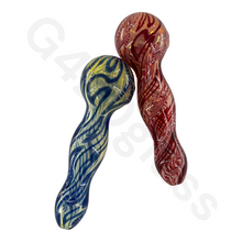 Load image into Gallery viewer, 5 Inch Twisted Hand Pipes | Glass Smoking Pipe
