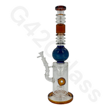 Load image into Gallery viewer, Amber Blue Hookah Pipe
