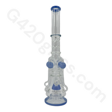 Load image into Gallery viewer, 21 Inch The LOOKAH Glass Monster Quad Pipe | Bongs
