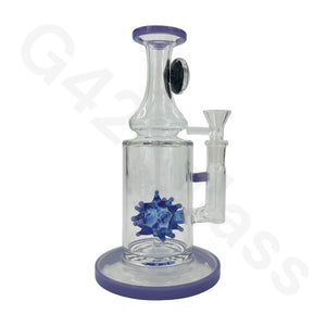 8 Inch Covid-19 Virus Filter Water Pipe | Glass Hookah Bong