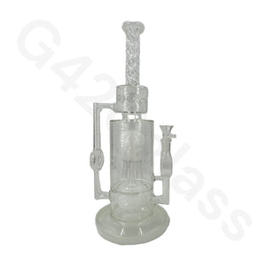 13 Inch Heavy Duty Jelly Fish Water Pipe Mini Bubbler Glass Bongs Oil Rigs