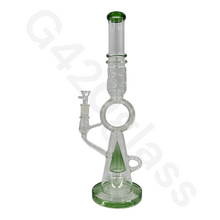 Load image into Gallery viewer, 17.3 Inch LOOKAH Conical Megacomplex Glass Bong | Water Pipes
