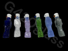 Load image into Gallery viewer, chillum glass pipe with built-in honeycomb pipes
