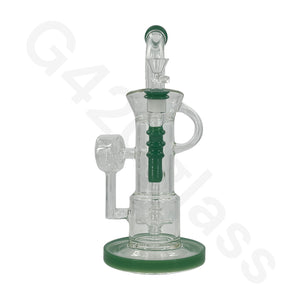 12 Inch Complicated Water Pipe Recycler Hookah Glass Bongs Oil Rigs Multi Filter Bong