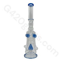 Load image into Gallery viewer, 21 Inch The LOOKAH Glass Monster Quad Pipe | Bongs
