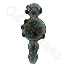 Load image into Gallery viewer, 5 Inch Snail Style Hand Pipe with Colorful Pattern | Built-in Honeycomb Screens

