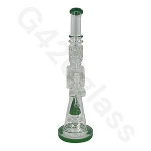 17.3 Inch LOOKAH Conical Megacomplex Glass Bong | Water Pipes