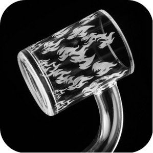14mm Male 90 Degree Flame Style Quartz Banger