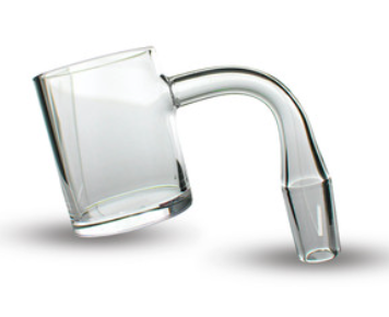 1 Piece 14mm Male 90 Degree 25mm Dia Base Quartz Banger