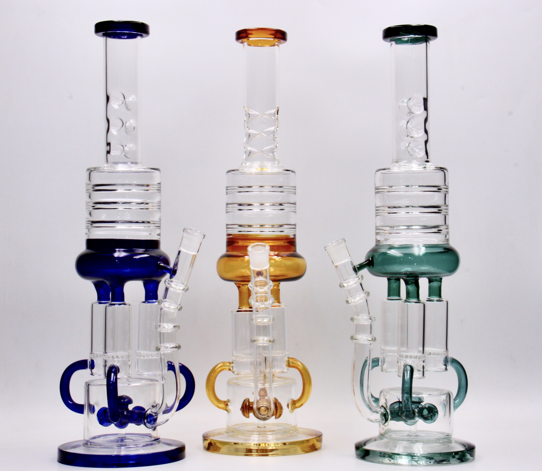 20 Inch Multi-recycler Glass Bongs Oil Rigs