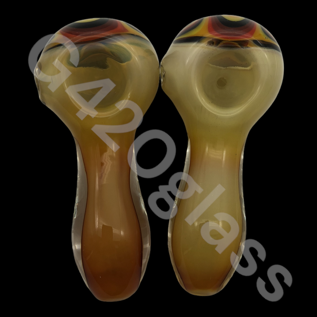 1 Piece 4 1/4 Inch Mustache Pipes | Glass Smoking Hand Pipes