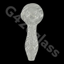 Load image into Gallery viewer, 4 Inch Single Line Swirl Glass Spoon Pipe | Variety Color
