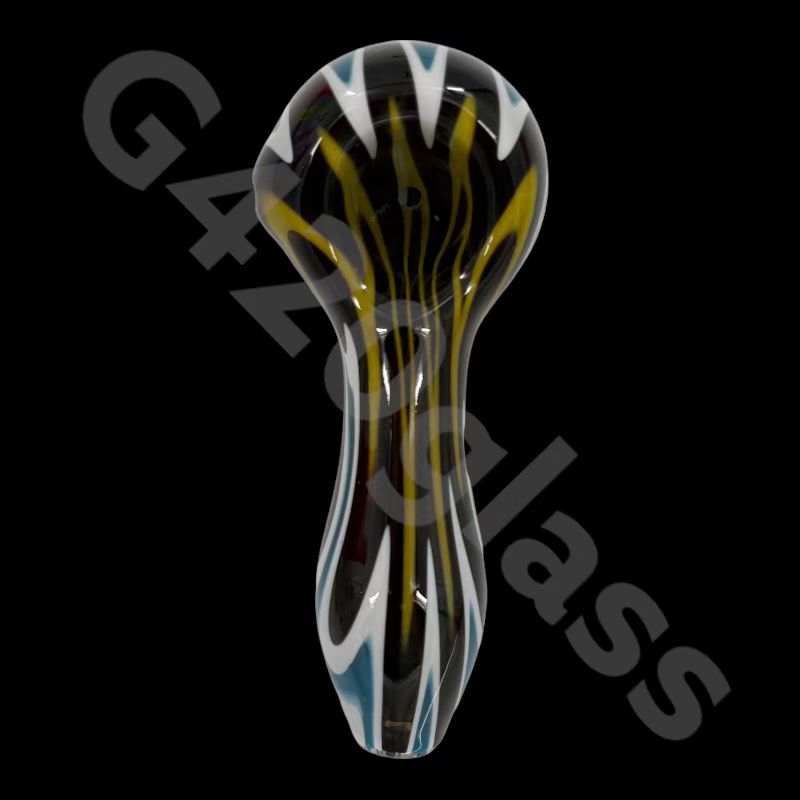 4 Inch Glass Hand Pipes |  Fancy Color Combined Smoking Pipes
