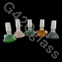 Load image into Gallery viewer, G420glass Slime Funnel Bowl with ear beads ｜ 14MM Male
