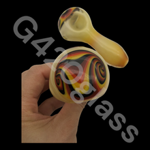 Load image into Gallery viewer, 1 Piece 4 1/4 Inch Mustache Pipes | Glass Smoking Hand Pipes
