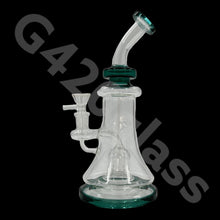 Load image into Gallery viewer, G420 Glass 9 Inch Bend Neck Vortex Recycler Rig Ice Water Pipes | USA
