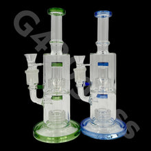Load image into Gallery viewer, 11″ Tall Glass Double Lattice Shower head Chamber  Water Pipes
