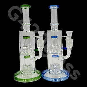 11″ Tall Glass Double Lattice Shower head Chamber  Water Pipes