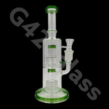 Load image into Gallery viewer, 11″ Tall Glass Double Lattice Shower head Chamber  Water Pipes
