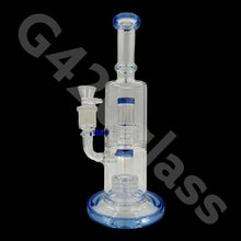 Load image into Gallery viewer, 11″ Tall Glass Double Lattice Shower head Chamber  Water Pipes
