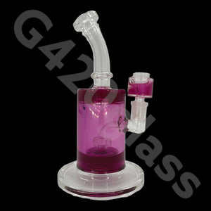G420glass 10" Glycerin Water Pipe w/ Bubble Bowl  | Colors Vary