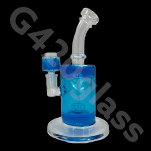 G420glass 10" Glycerin Water Pipe w/ Bubble Bowl  | Colors Vary