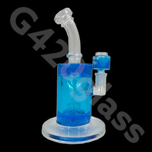 G420glass 10" Glycerin Water Pipe w/ Bubble Bowl  | Colors Vary