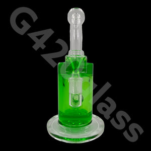G420glass 10" Glycerin Water Pipe w/ Bubble Bowl  | Colors Vary