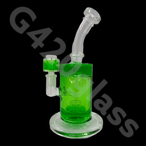 G420glass 10" Glycerin Water Pipe w/ Bubble Bowl  | Colors Vary