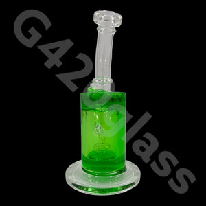G420glass 10" Glycerin Water Pipe w/ Bubble Bowl  | Colors Vary