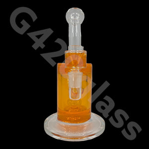G420glass 10" Glycerin Water Pipe w/ Bubble Bowl  | Colors Vary