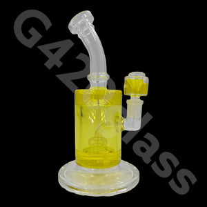 G420glass 10" Glycerin Water Pipe w/ Bubble Bowl  | Colors Vary