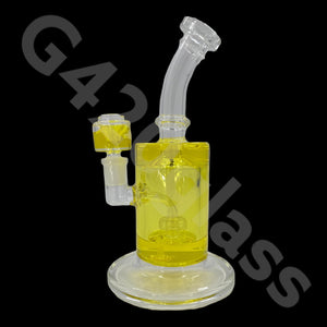 G420glass 10" Glycerin Water Pipe w/ Bubble Bowl  | Colors Vary