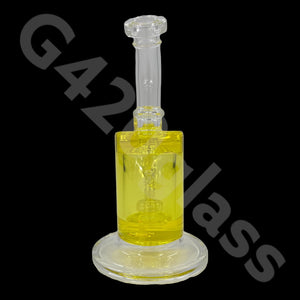 G420glass 10" Glycerin Water Pipe w/ Bubble Bowl  | Colors Vary