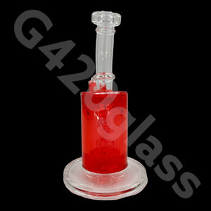 G420glass 10" Glycerin Water Pipe w/ Bubble Bowl  | Colors Vary