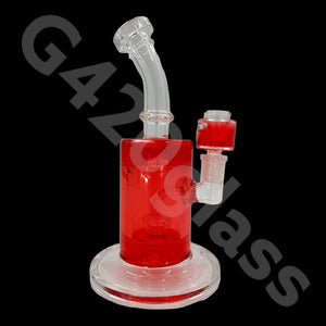 G420glass 10" Glycerin Water Pipe w/ Bubble Bowl  | Colors Vary