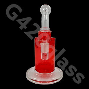 G420glass 10" Glycerin Water Pipe w/ Bubble Bowl  | Colors Vary