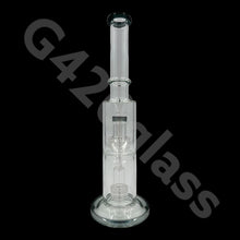 Load image into Gallery viewer, 14 Inch Tall Glass Double Lattice Showerhead Bongs | Water Pipes
