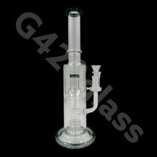 Load image into Gallery viewer, 14 Inch Tall Glass Double Lattice Showerhead Bongs | Water Pipes
