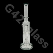 Load image into Gallery viewer, 14 Inch Tall Glass Double Lattice Showerhead Bongs | Water Pipes

