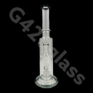 14 Inch Tall Glass Double Lattice Showerhead Bongs | Water Pipes