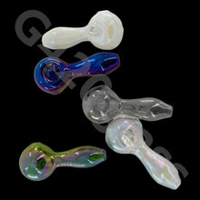 Load image into Gallery viewer, 4 Inch Electroplate Heady Glass Spoon Pipes | 5 Colors Available
