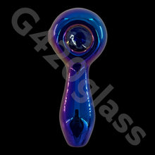 Load image into Gallery viewer, 4 Inch Electroplate Heady Glass Spoon Pipes | 5 Colors Available
