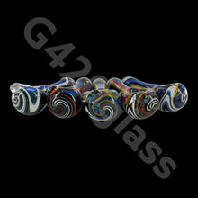 Load image into Gallery viewer, G420glass 4 Inch Cosmic Journey Dichroic Hand Pipe  | Color Varies
