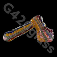 Load image into Gallery viewer, Dichroic Magnificent Hammer Bubbler | Heavy Duty - Gorgeous Color Combination
