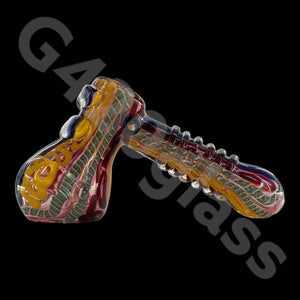 Dichroic Magnificent Hammer Bubbler | Heavy Duty - Gorgeous Color Combination