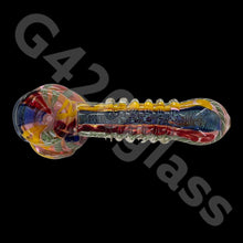 Load image into Gallery viewer, Dichroic Magnificent Hammer Bubbler | Heavy Duty - Gorgeous Color Combination
