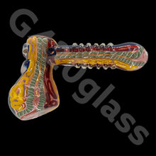 Load image into Gallery viewer, Dichroic Magnificent Hammer Bubbler | Heavy Duty - Gorgeous Color Combination
