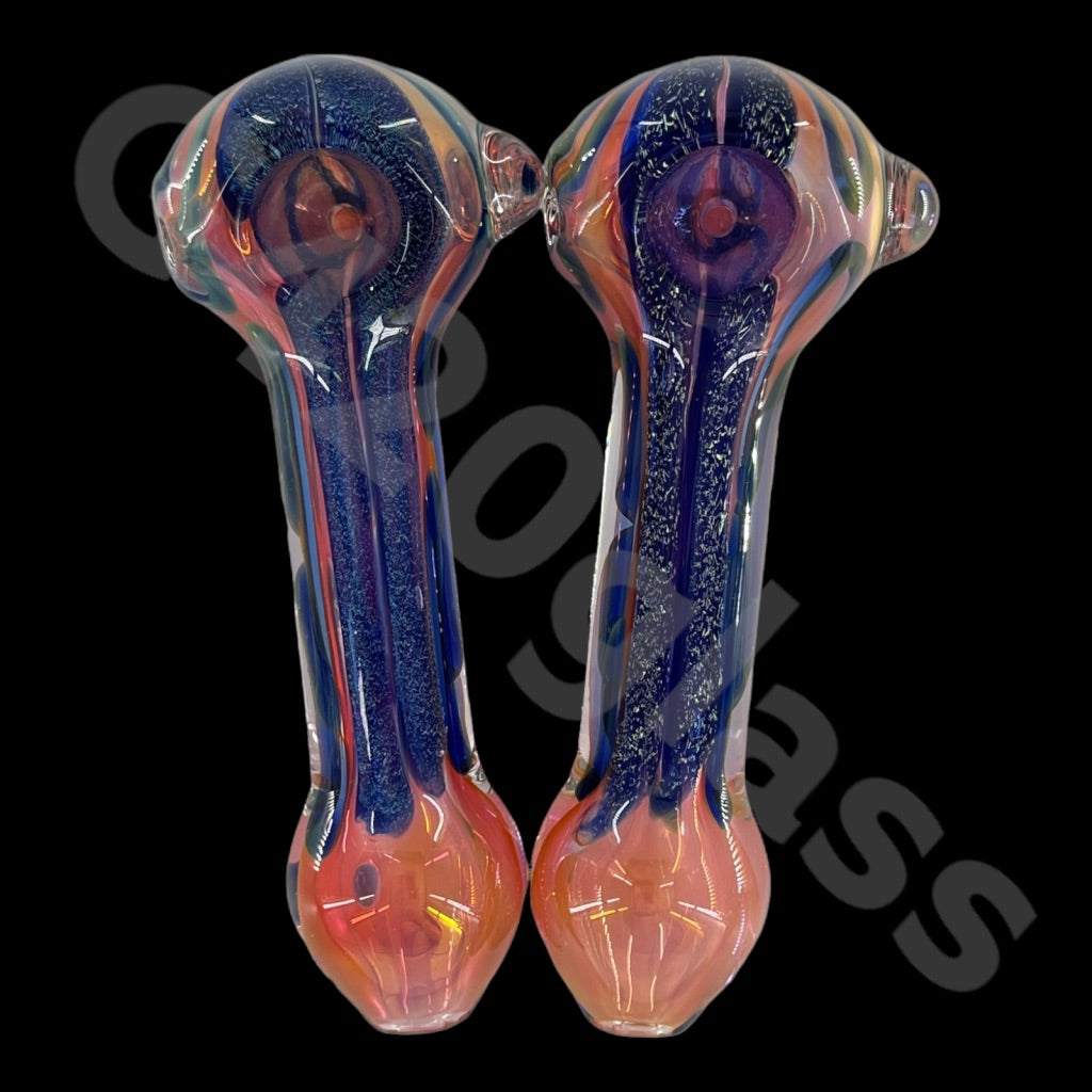 4 Inch Dichroic Hand Pipes | Gorgeous Pattern | USA stock