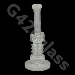 10 inch Tall Glass Double Honeycomb Screen/ Ice Pinch / Dab Rigs / Straight Bongs | Water Bongs